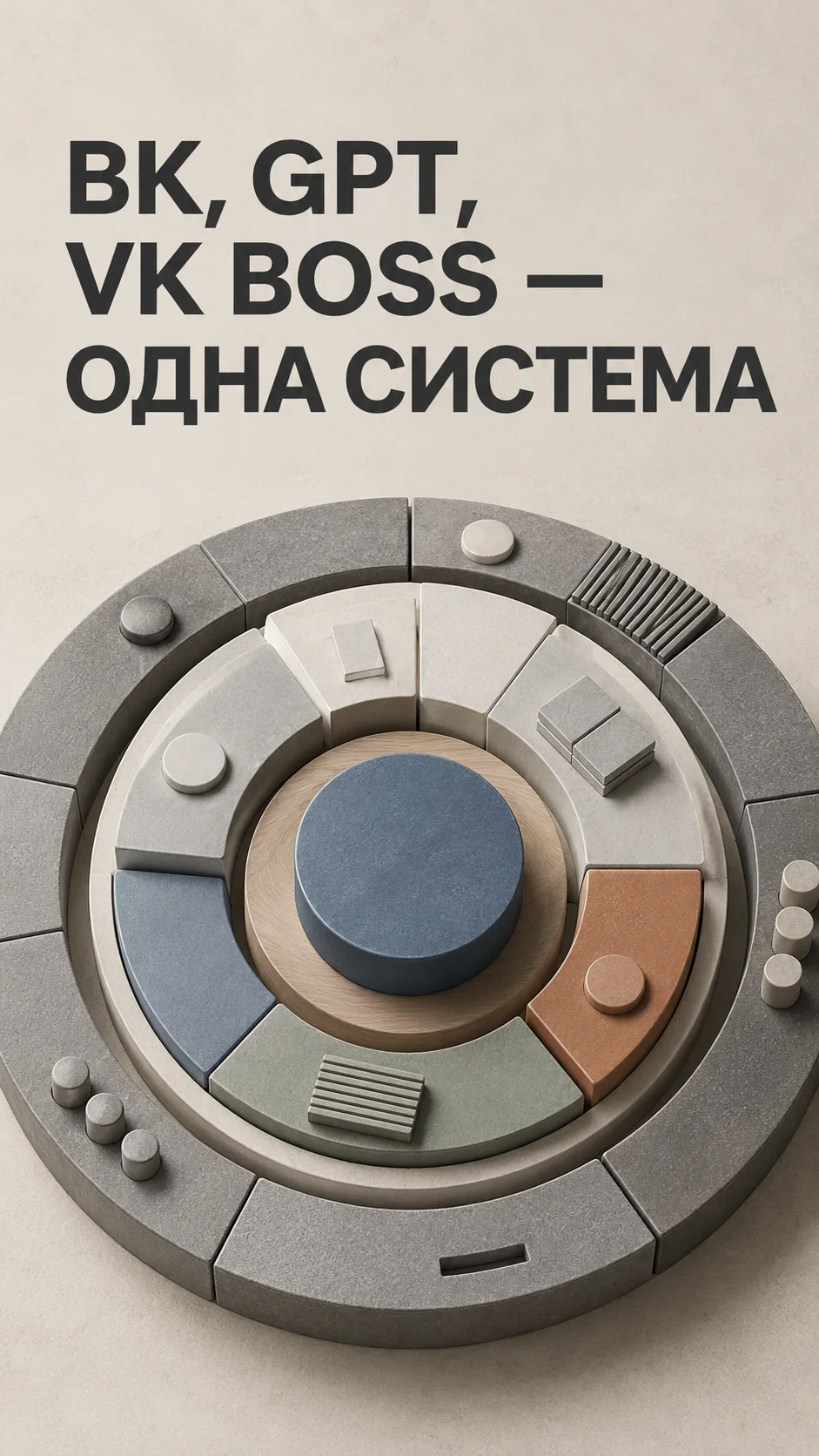 ВК, GPT И VK BOSS: ТРИ СЛОЯ ОДНОЙ СИСТЕМЫ
⠀
У специалиста может быть группа во ВК, доступ к GPT и не