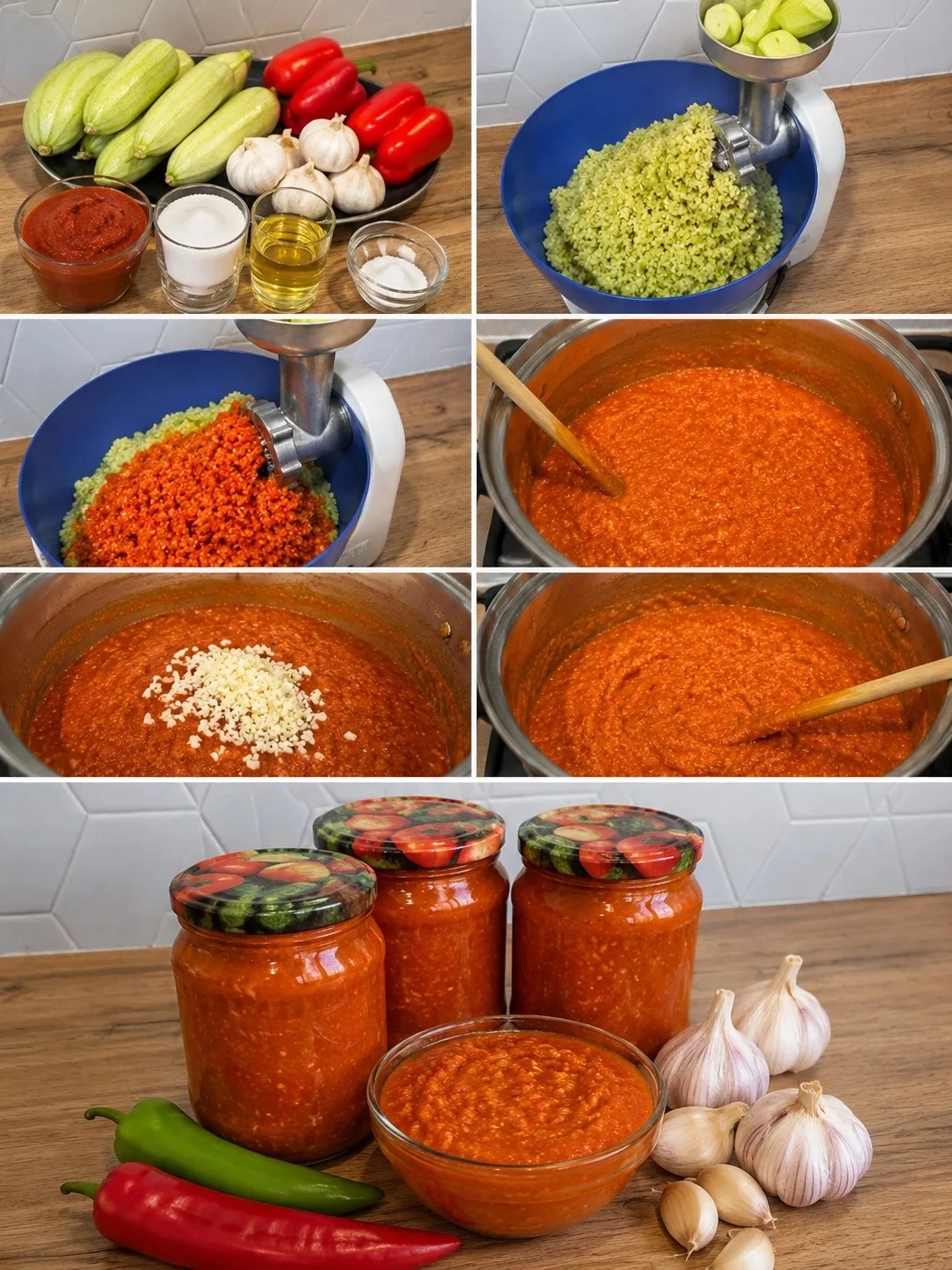 АДЖИКА ИЗ КАБАЧКОВ, КОТОРУЮ ГОТОВЛЮ КАЖДОЕ ЛЕТО

Если кабачков уже столько, что не знаете, куда их д