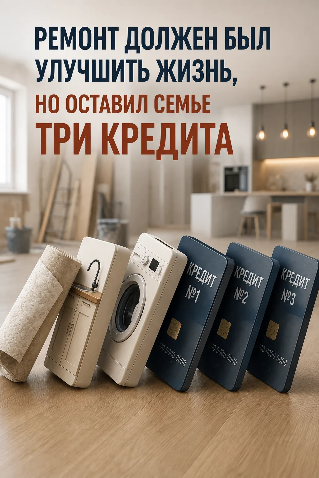 Ремонт должен был улучшить жизнь, но оставил семье три кредита. 👤