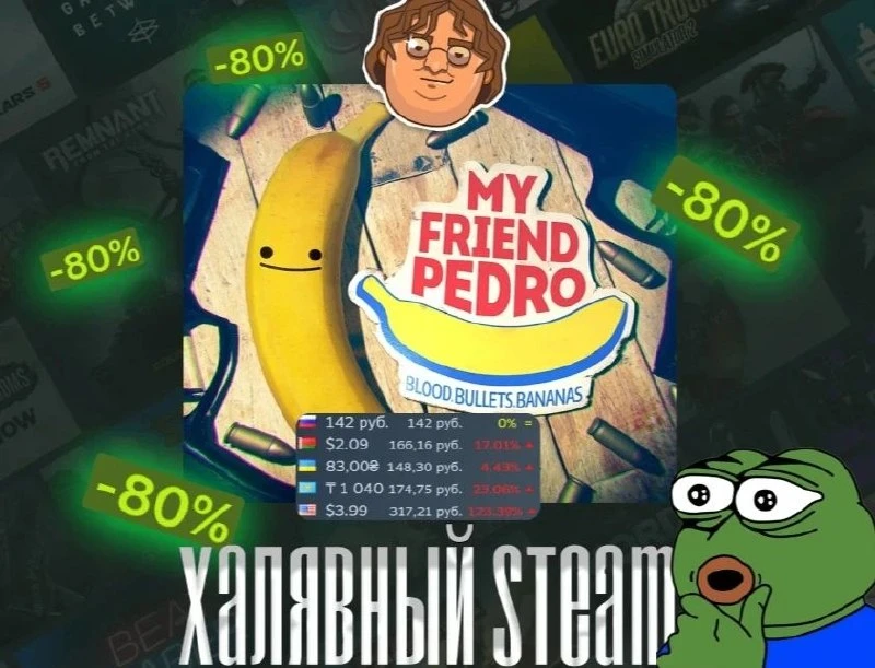 🌅 Сегодня на дешевом — My Friend Pedro получила скидку8️⃣0️⃣