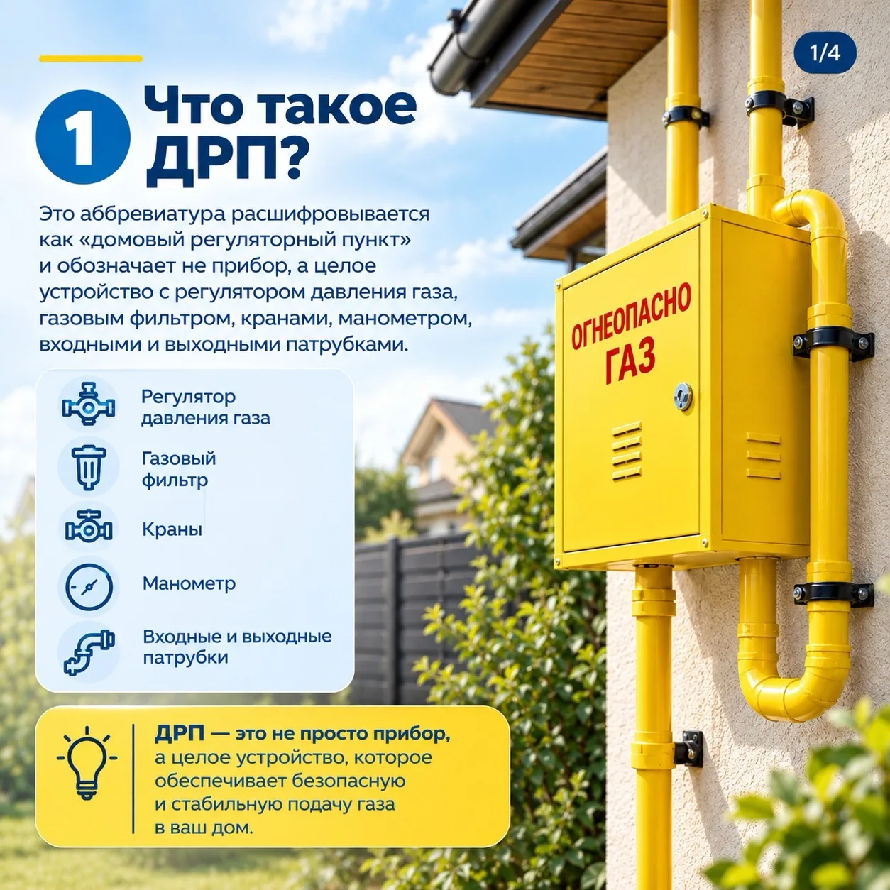 🟡 Что за загадочный жёлтый ящик на фасадах газифицированных домов? Сейчас расскажем!