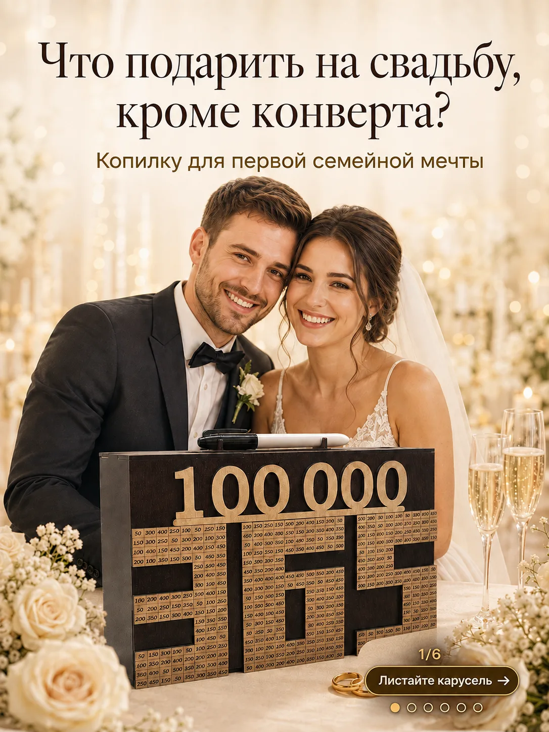 Что подарить молодожёнам, если деньги в обычном конверте кажутся слишком безличным пода...