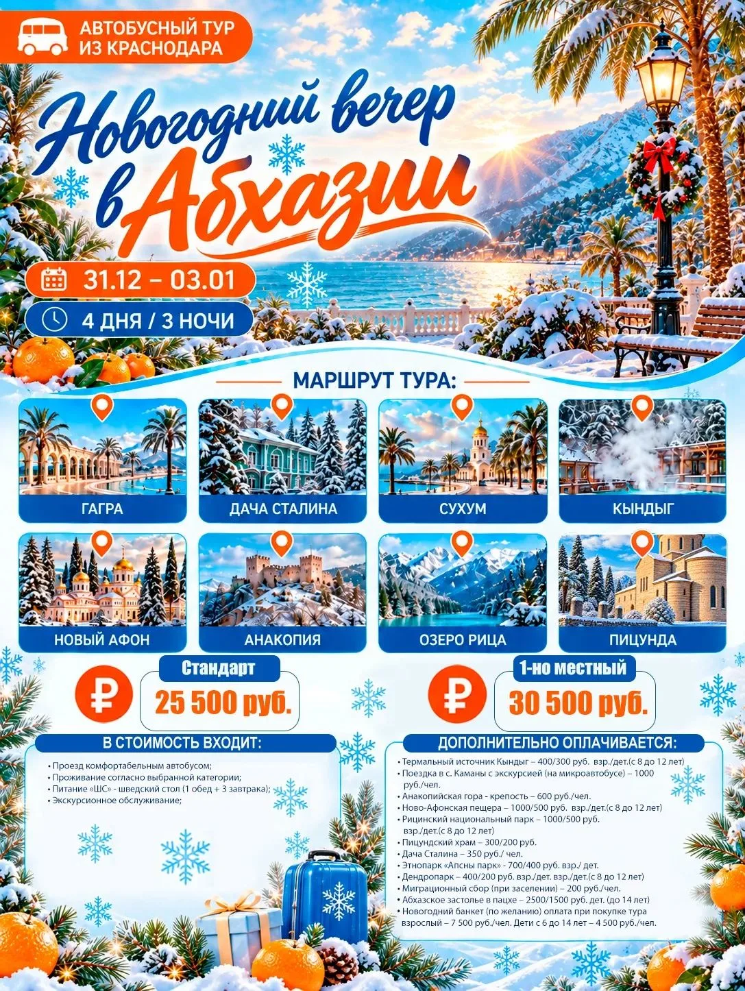 НОВЫЙ ГОД В АБХАЗИИ 🚌