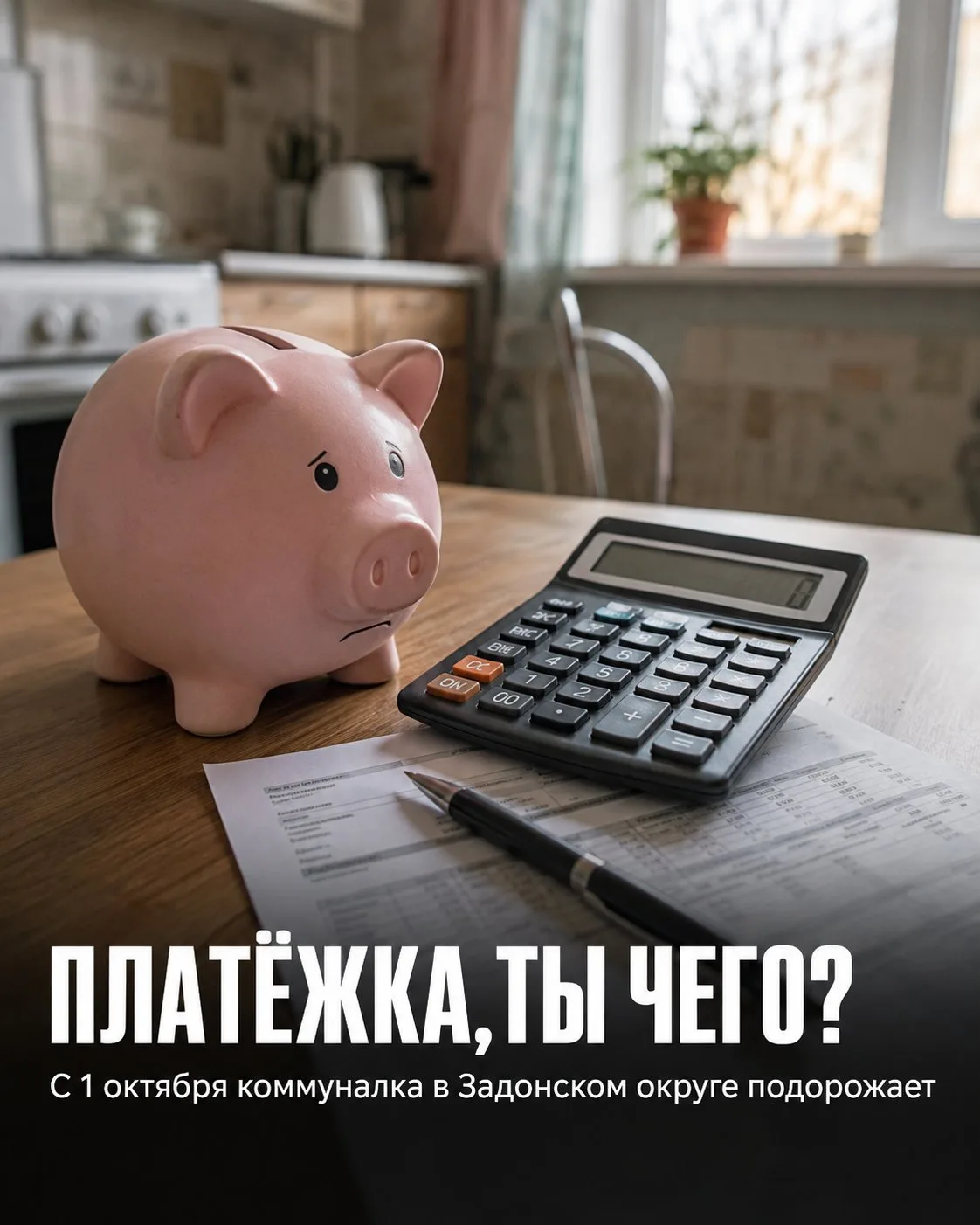 💡 С 1 октября в Задонском округе вырастут коммунальные тарифы
