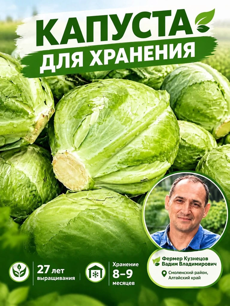 🥬 Капуста для хранения в Аникс!