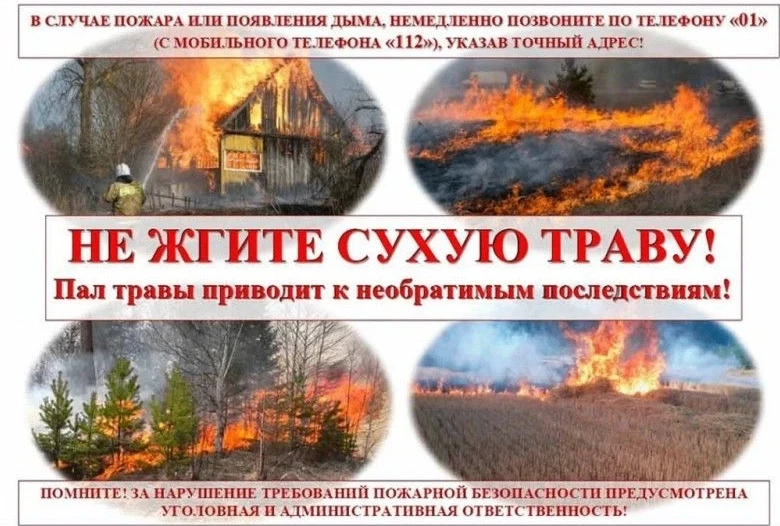 Пал травы — это реальная угроза твоей жизни и имуществу