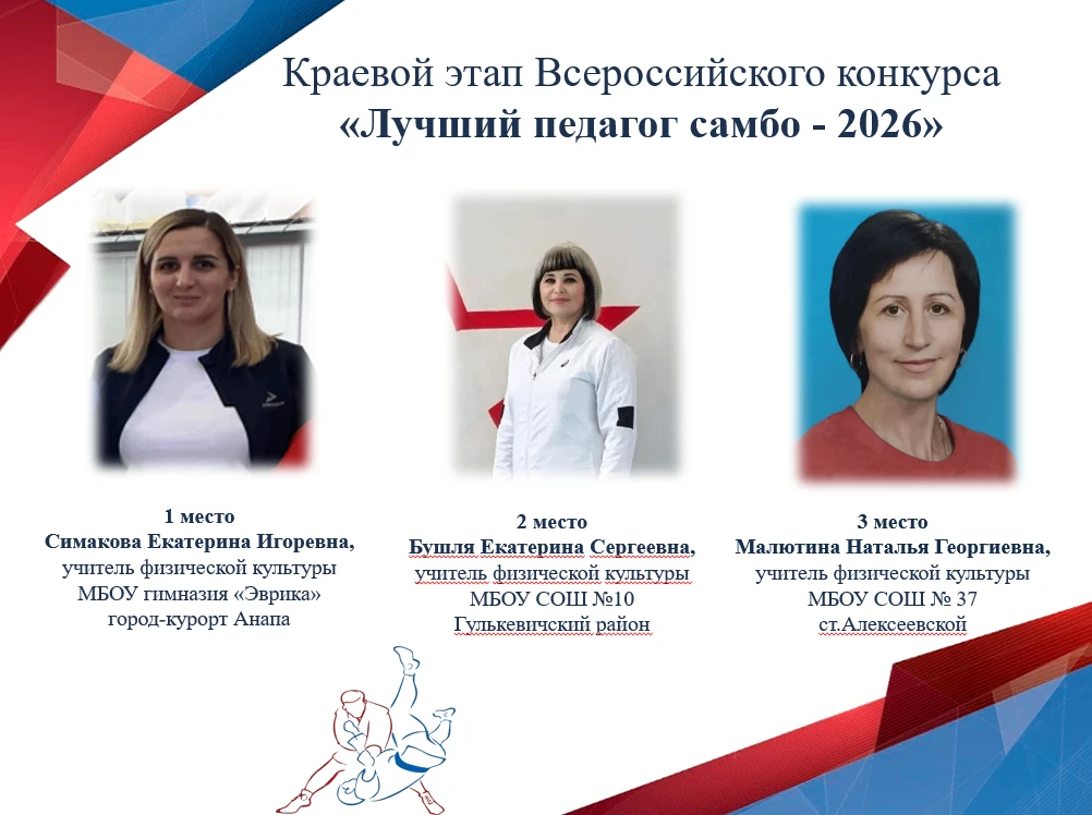 Завершился краевой этап Всероссийского конкурса «Лучший педагог самбо – 2026»
