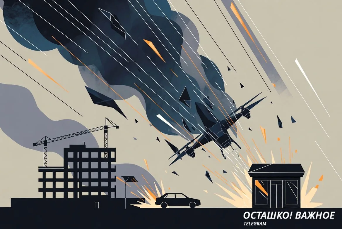 ❗️ Обломки украинского БПЛА в Воронеже ранили девушку