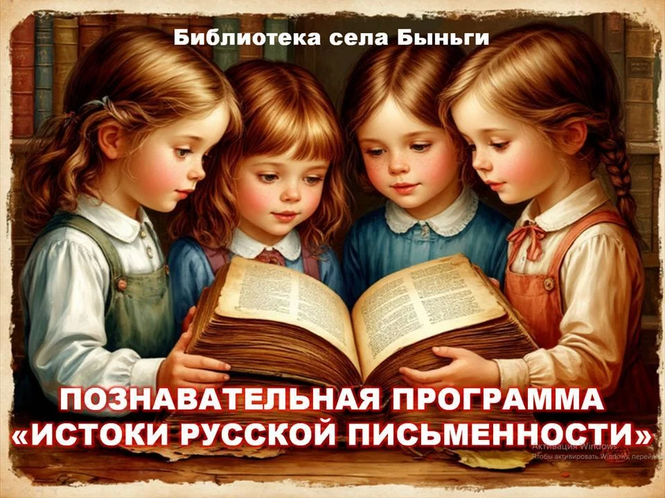 ИСТОКИ РУССКОЙ ПИСЬМЕННОСТИ В БЫНЬГОВСКОЙ БИБЛИОТЕКЕ

В библиотеке села Быньги прошла познавательная