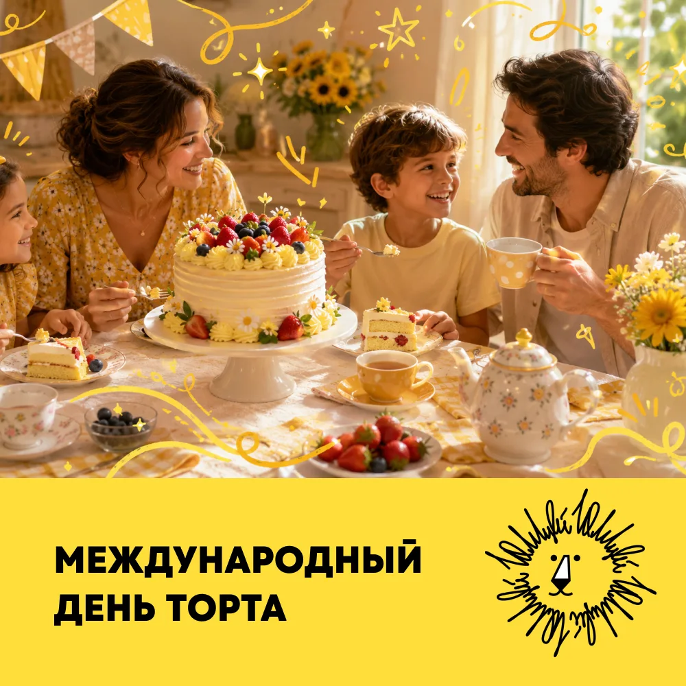 🎂 20 ИЮЛЯ — МЕЖДУНАРОДНЫЙ ДЕНЬ ТОРТА

Торт — это не просто десерт. Это почти всегда история: день р