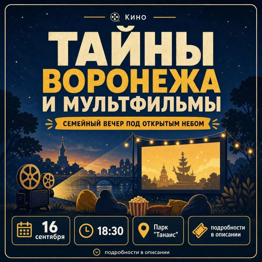Показ сериала «Тайны Воронежа» и мультфильмов «Союзмультфильм»