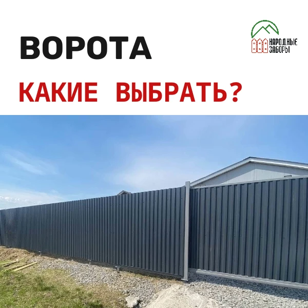 Какие ворота выбрать: распашные, откатные, с автоматикой или без?