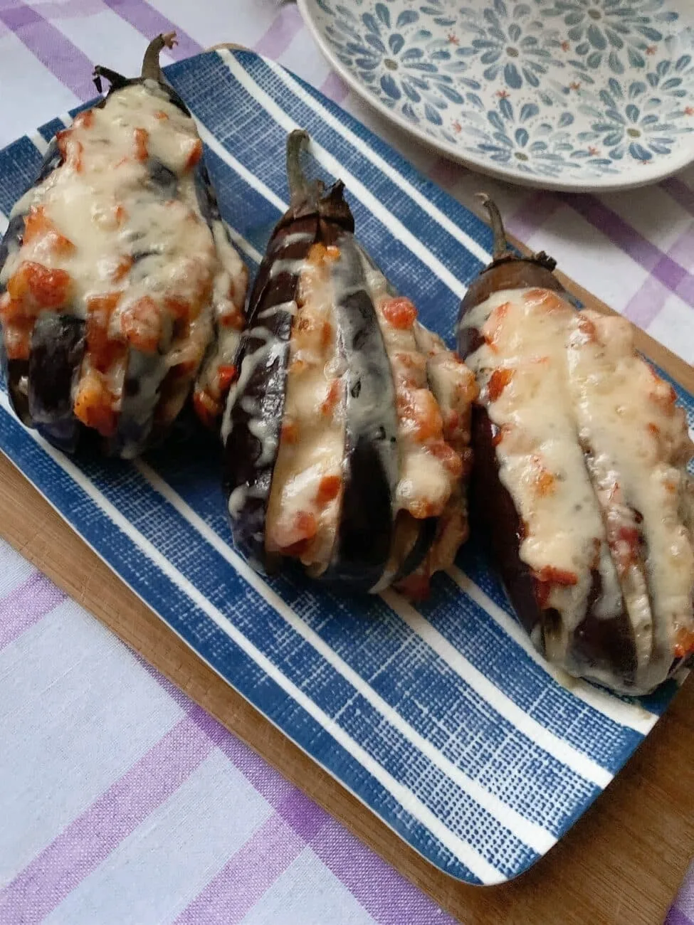 ЗАПЕЧЁННЫЕ ФАРШИРОВАННЫЕ БАКЛАЖАНЫ 🍆🍆🍆