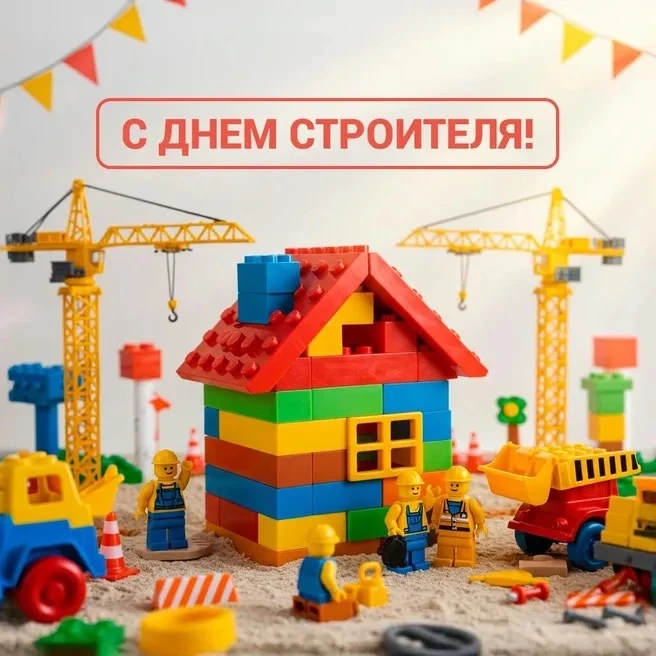 👷‍♂️С Днём строителя, юные архитекторы!