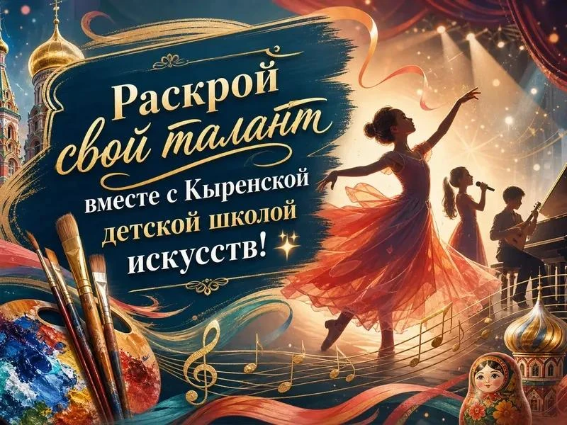 ✨ Раскрой свой талант вместе с Кыренской детской школой искусств! ✨