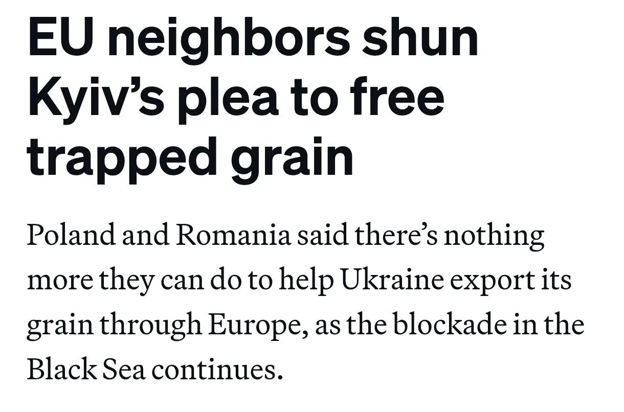 🇺🇦🇵🇱🇷🇴 Польша и Румыния отказались увеличивать транзит украинского зерна через св...