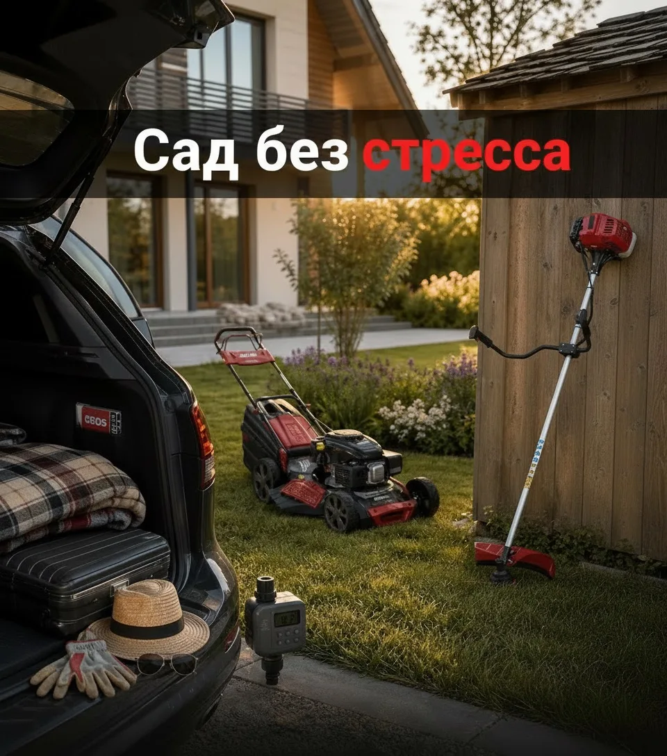 🌴Сад без стресса: как подготовить участок к отпуску и не умереть от переживаний

Отпуск в июне — св