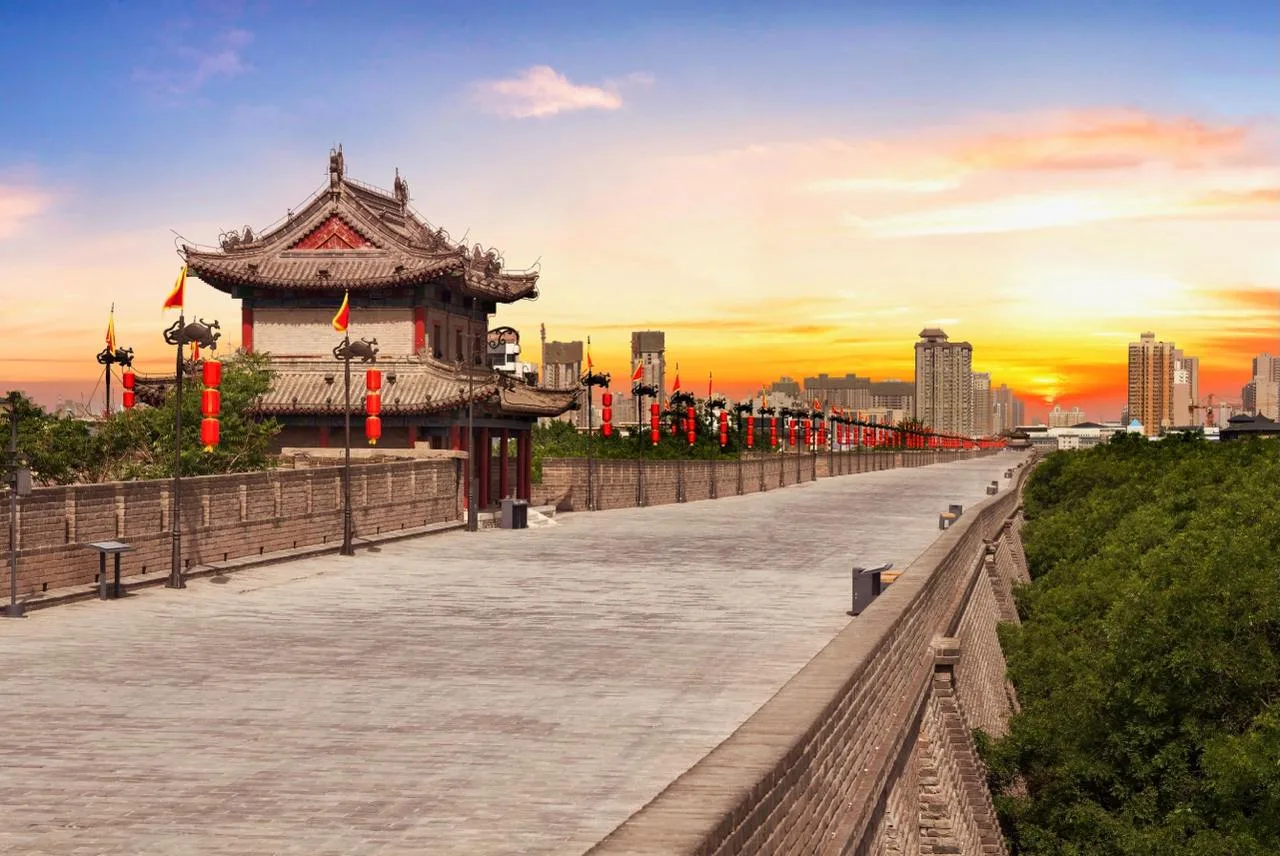 Городская стена в Сиане, Китай 🇨🇳