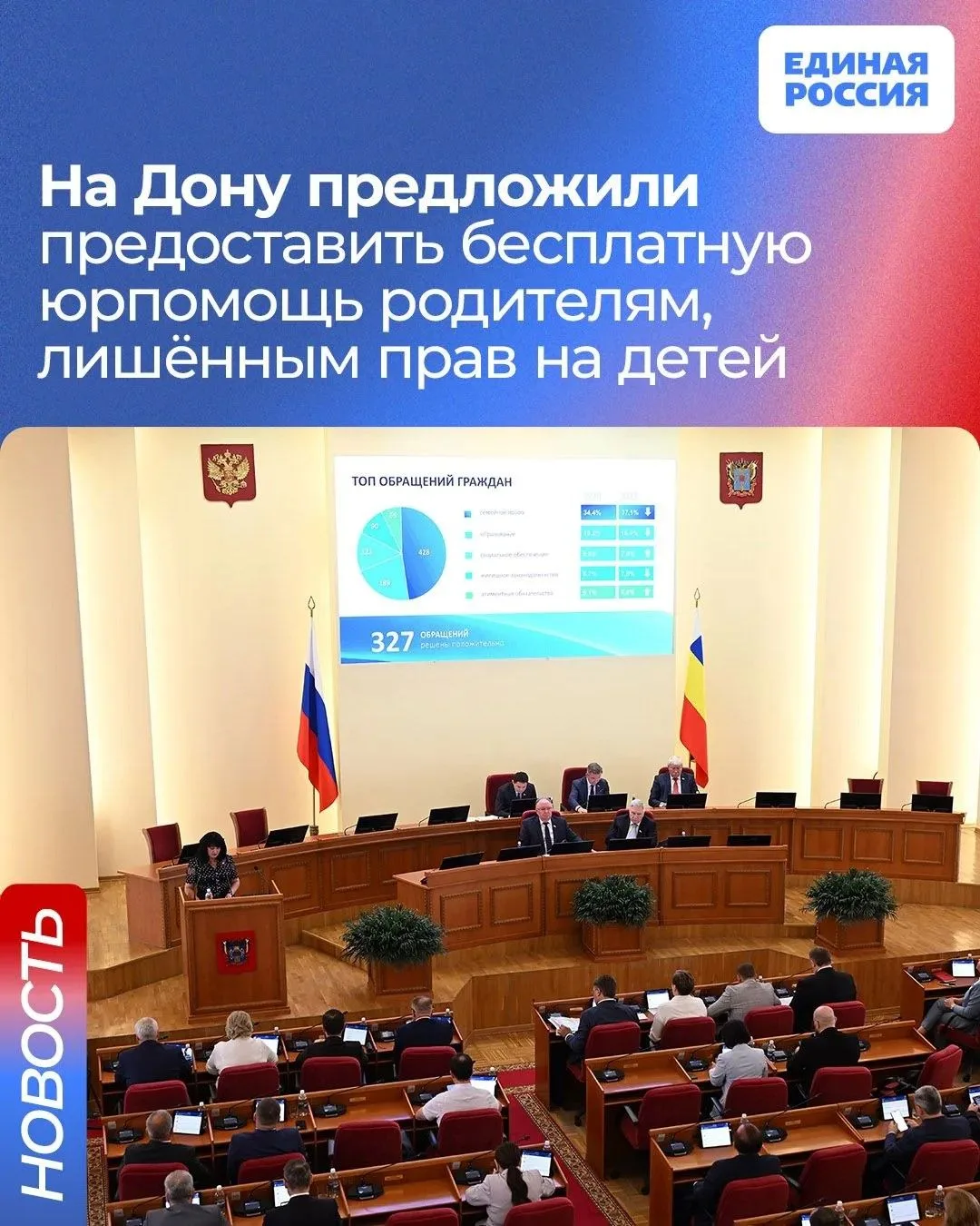 ⚖️ На Дону предлагают ввести бесплатную юрпомощь для родителей, лишённых родительских прав

Уполномо