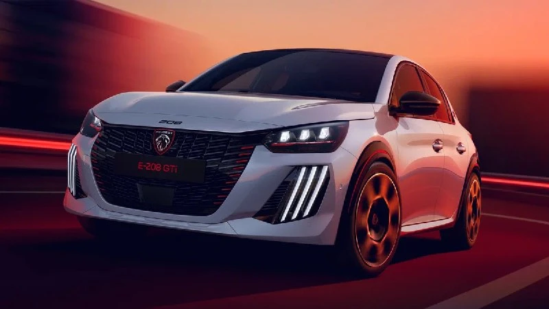 Peugeot воскресила GTi — новым хэтчбеком стал электрический E-208 на 280 лошадей.