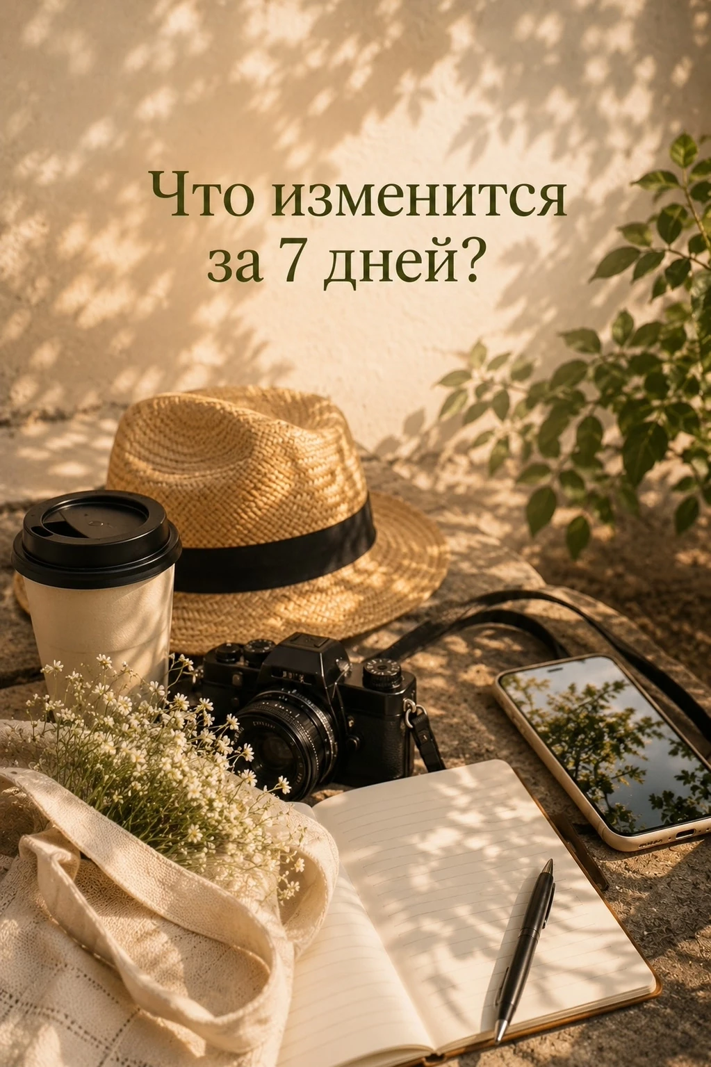 Что изменится за 7 дней?
Всего одна неделя может стать началом новой привычки.
📍замечать красоту; 
