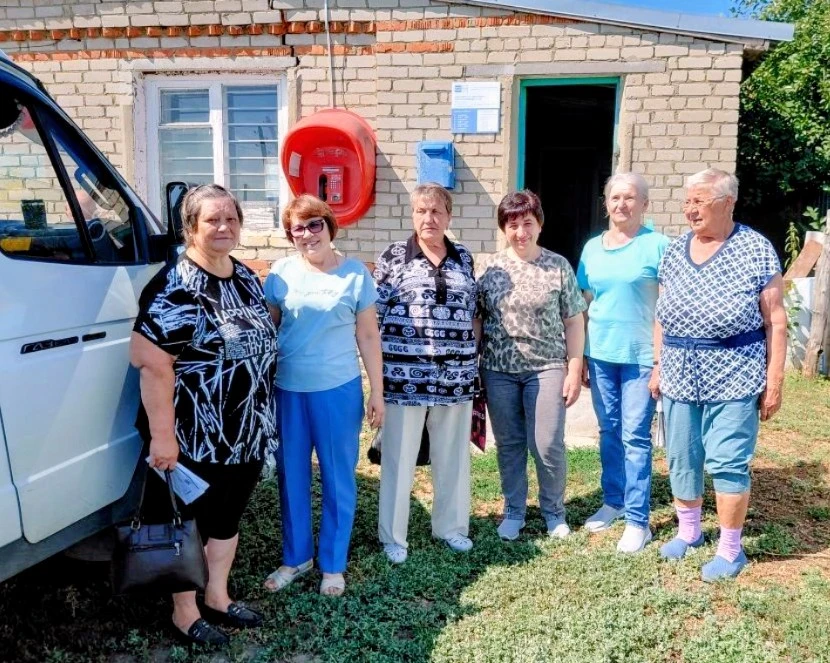 Также сегодня женщины села Большая Каменка прошли флюорографическое и маммографическое обследования 
