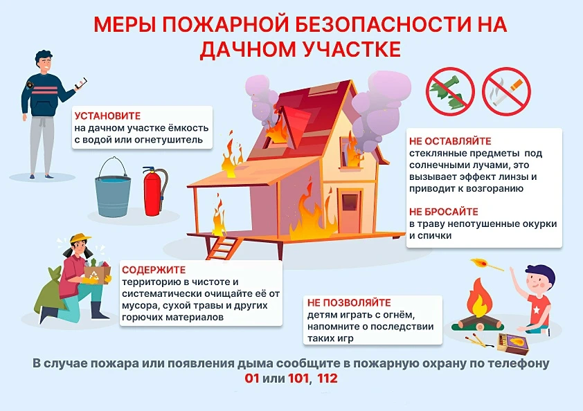 Дача — это гордость, труды и любимое место отдыха. Чтобы уберечь ее от огня, прочитай в нашей карточ