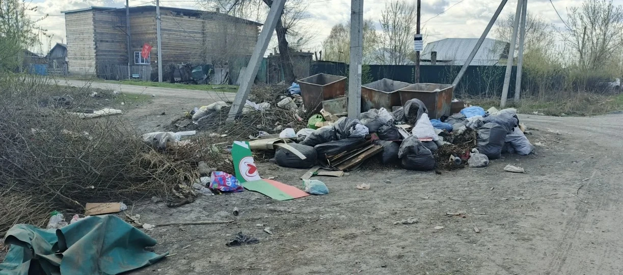 Пакеты, коробки, ветки и мебель превратили территорию возле контейнеров в свалку? Кто ее должен убир