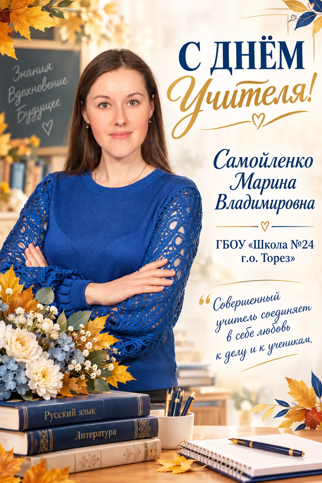 🍂 Мы продолжаем поздравлять наших учителей! 📚✨