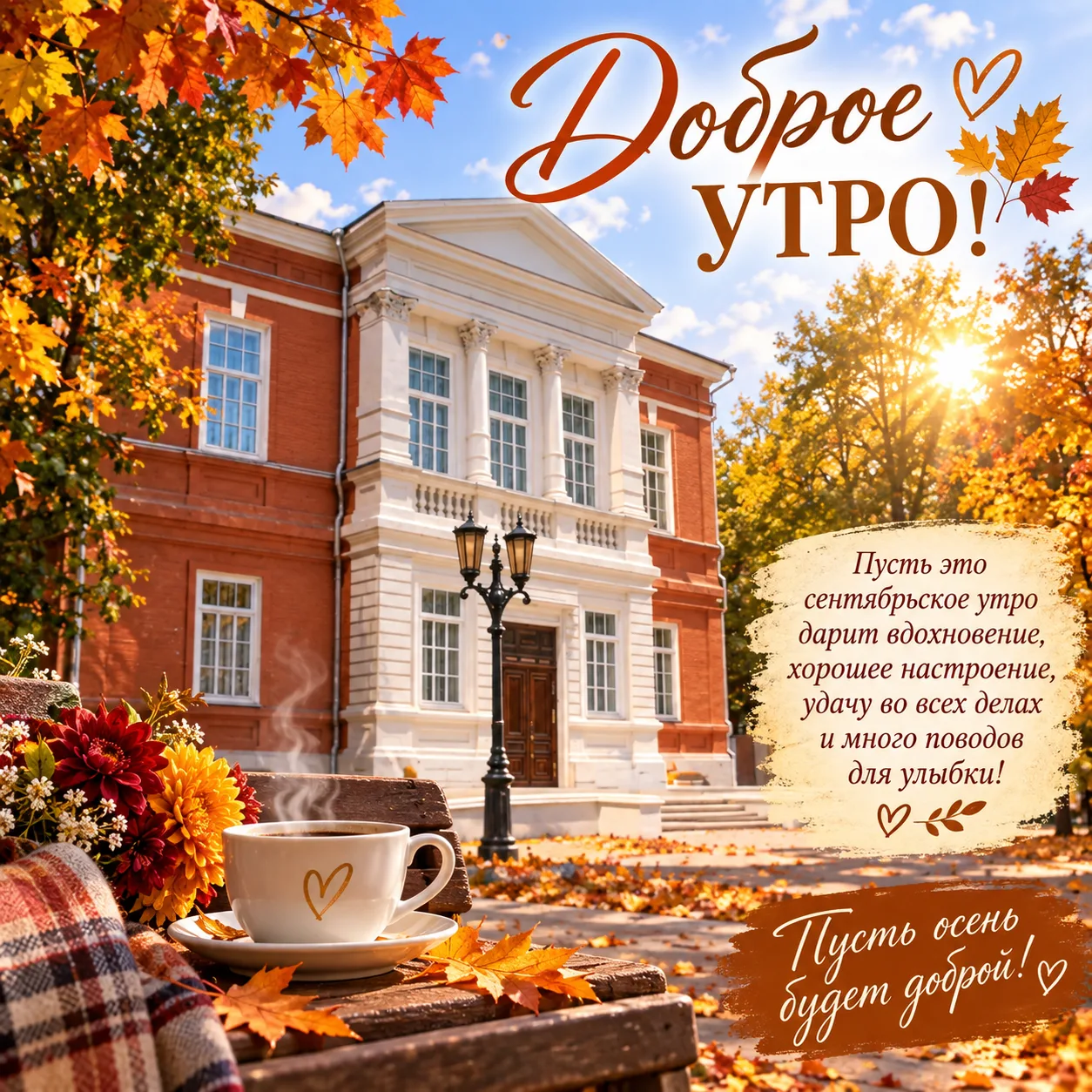 🍂✨ С добрым осенним утром, дорогие друзья! ✨☕️🍁