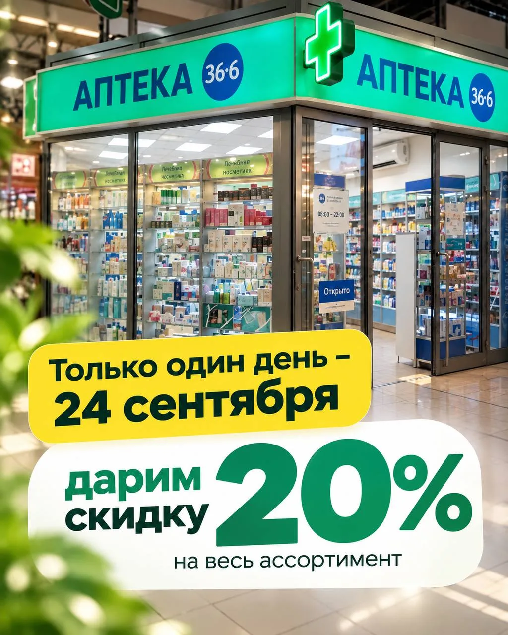 24 сентября — особенный повод заглянуть в аптеку!