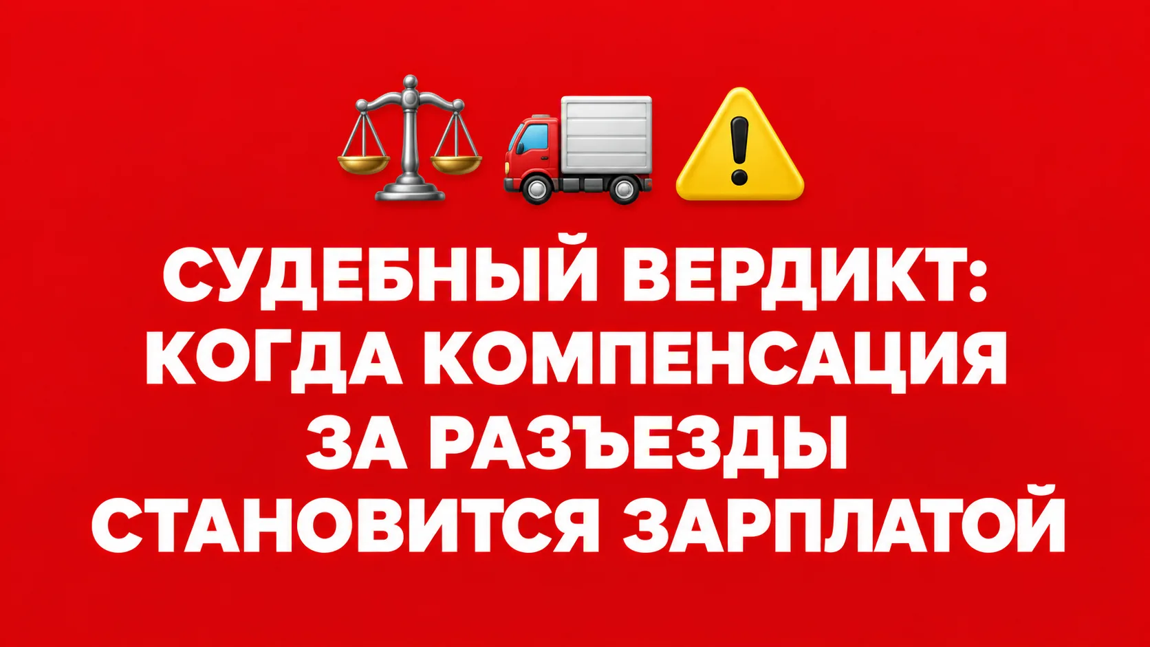 🚚 Компания выплачивала водителям-экспедиторам компенсацию за разъездную работу без НДФ...