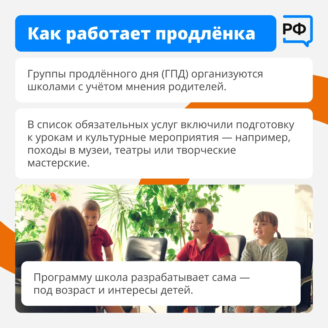 👧 Группа продлённого дня — это специальное время, когда ребёнок может остаться в школе...