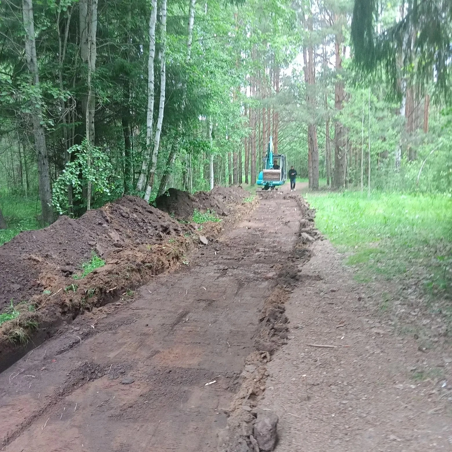 В Городском парке начались работы по благоустройству пешеходных дорожек. В рамках программы самообло