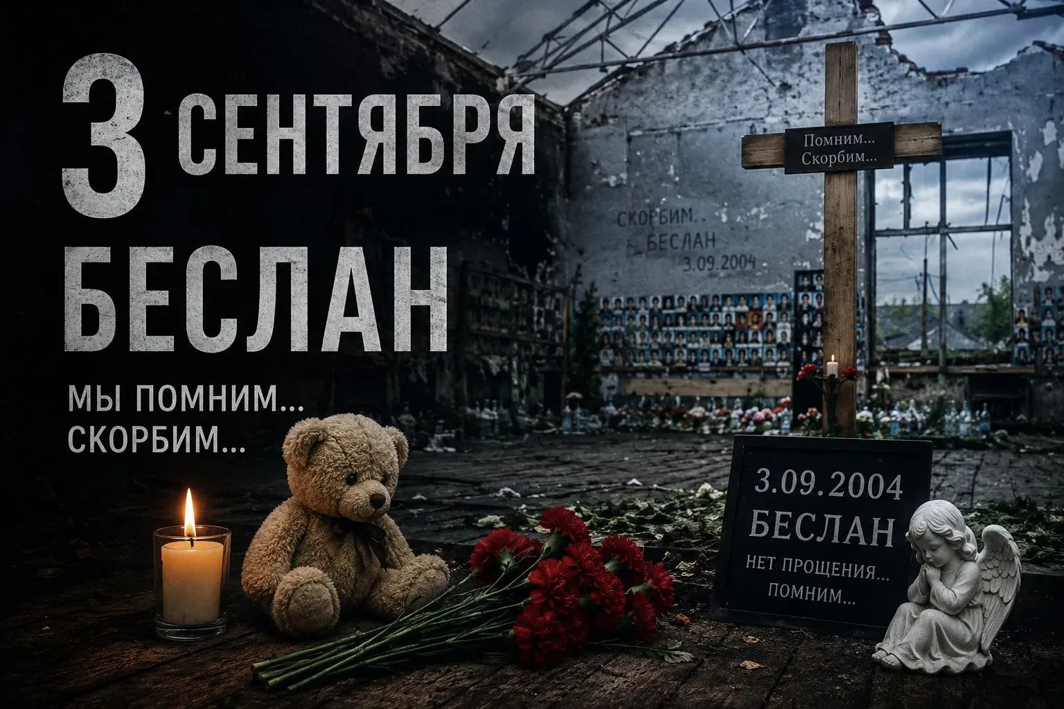 В ДК «Горняк» почтили память жертв теракта в Беслане.
