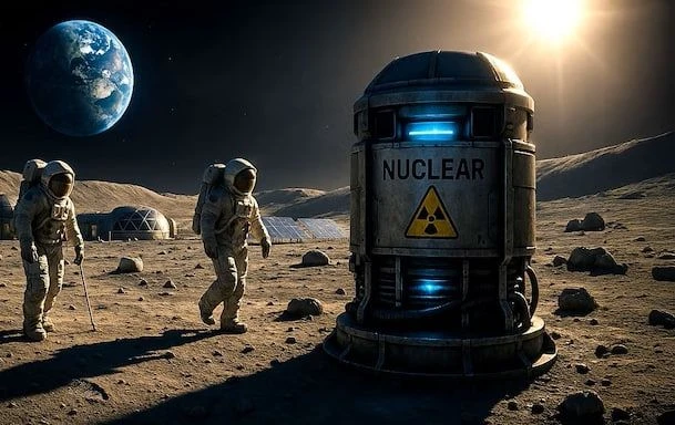 NASA хочет изготовить ядерный реактор способный пережить полет к Луне, чтобы обогнать Р...
