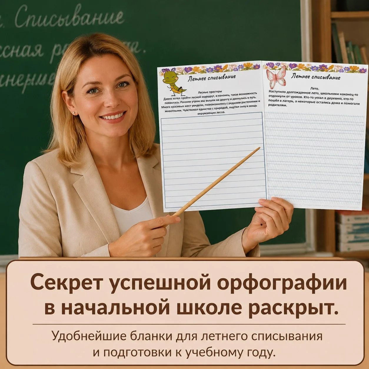 ☀️ Летнее настроение + идеальный почерк = легко! 
В комментариях подарок :)

Учителя 1-4 классов, го