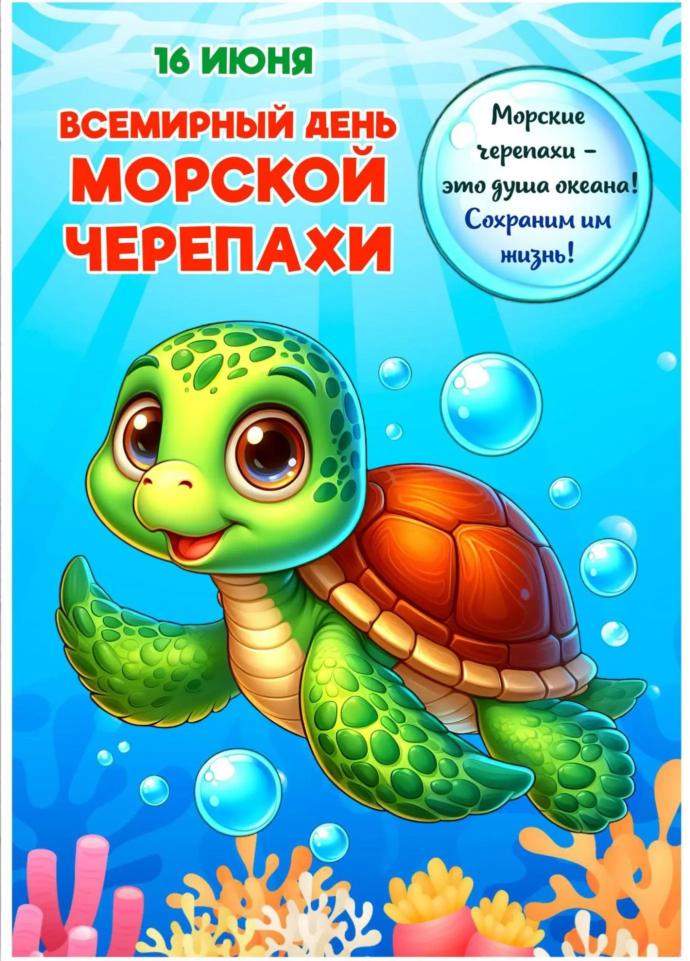16 июня отмечают Всемирный день морской черепахи — символа мудрости, богатства и долголетия. Этот пр