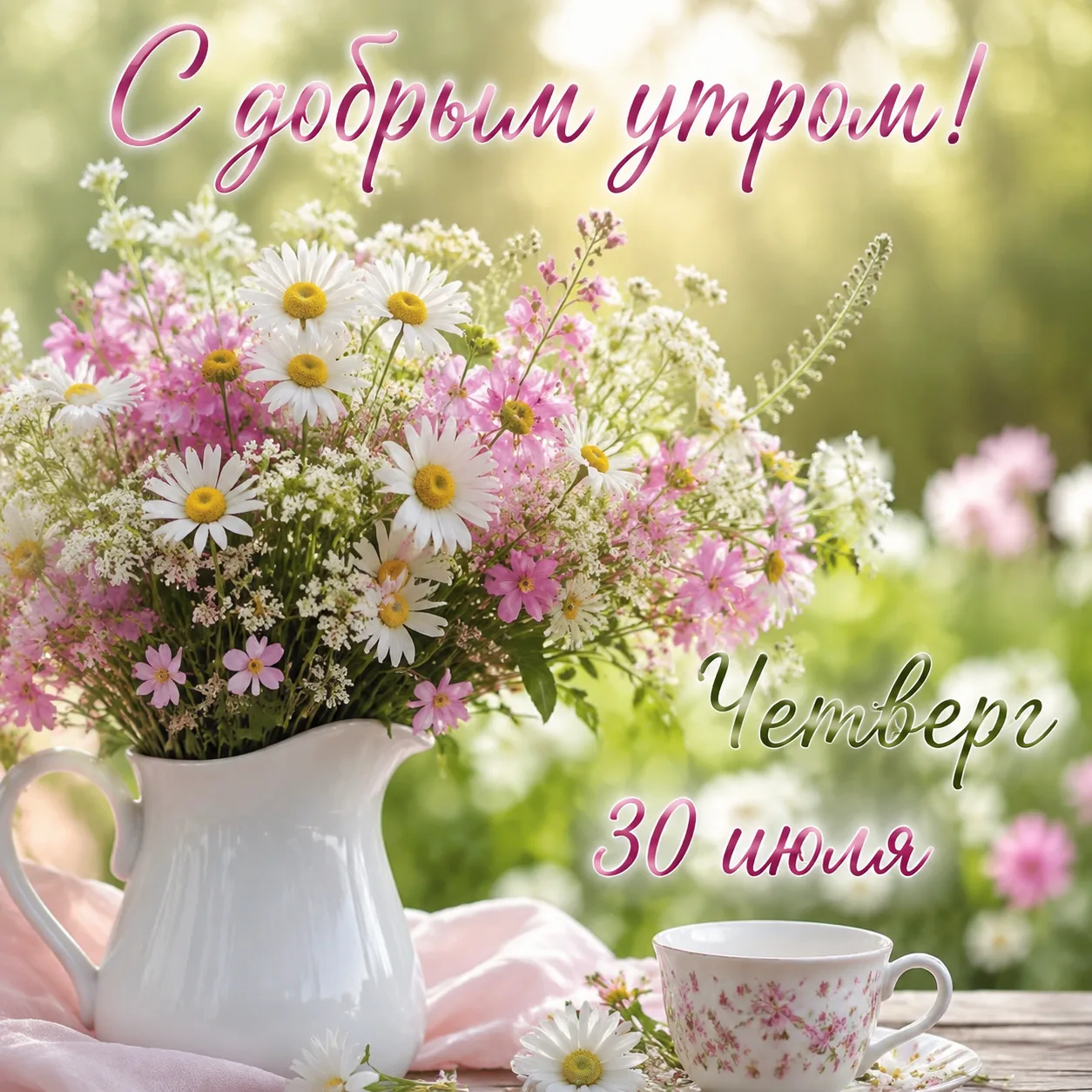 Доброе утро, дорогие друзья! ☀️

Пусть этот день будет наполнен теплом, радостью и приятными момента