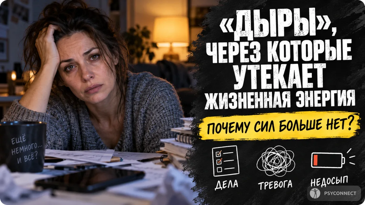 «Дыры», через которые утекает жизненная энергия