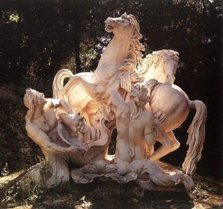 Братья Марси "Огненные кони Аполлона", 1670-е.
