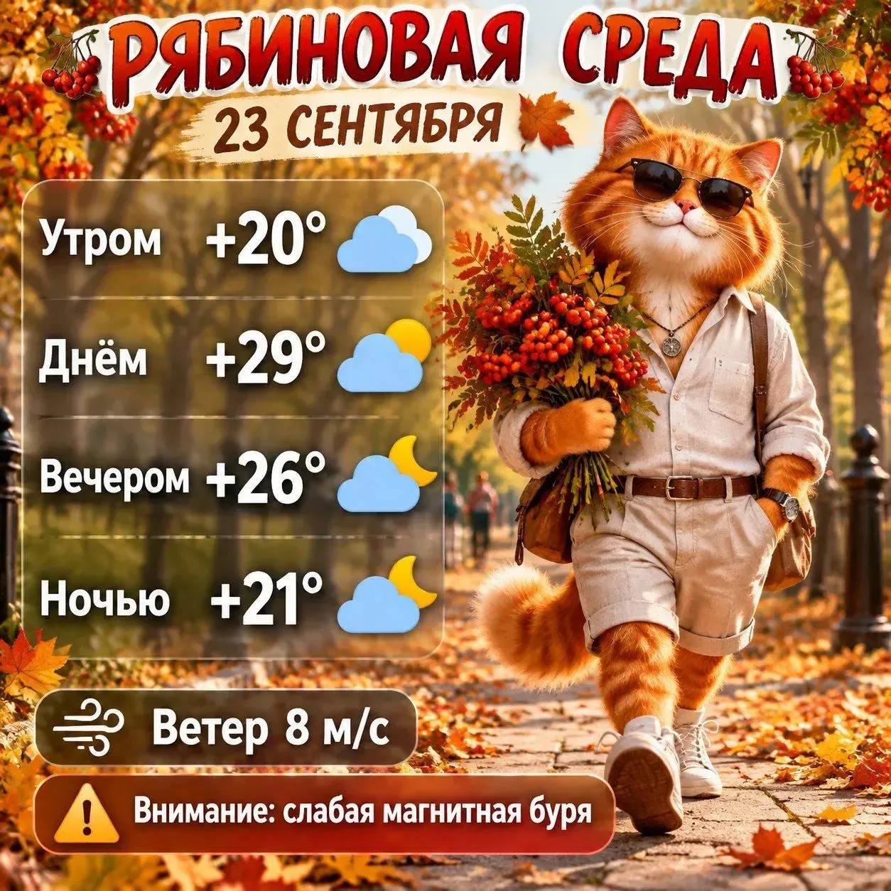 Сентябрь снова удивляет летней жарой. Сегодня облачно и ветрено, но этот ветер принесет...