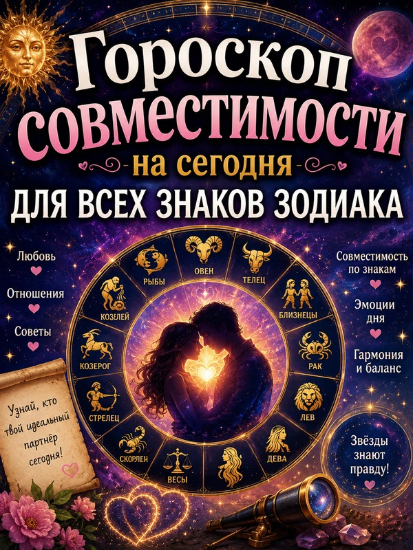 💞 Гороскоп совместимости на 05 сентября сегодня