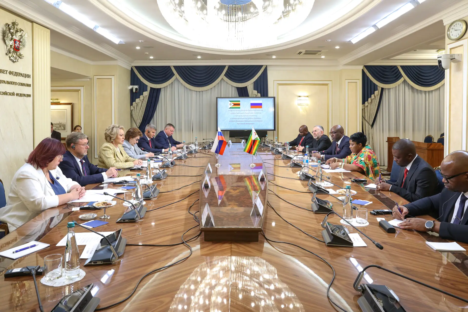 Председатель Совета Федерации Валентина Матвиенко встретилась с супругой Президента Рес...