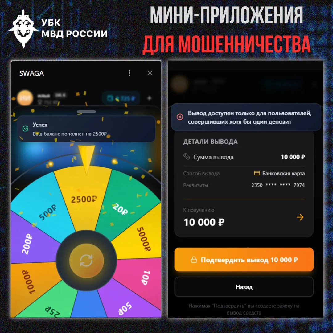 Telegram Mini Apps продолжают использоваться как инструмент мошенников