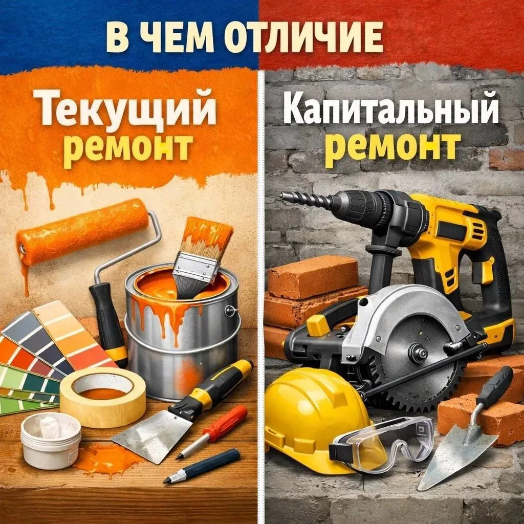 Текущий или капитальный ремонт: в чем разница и почему это важно?