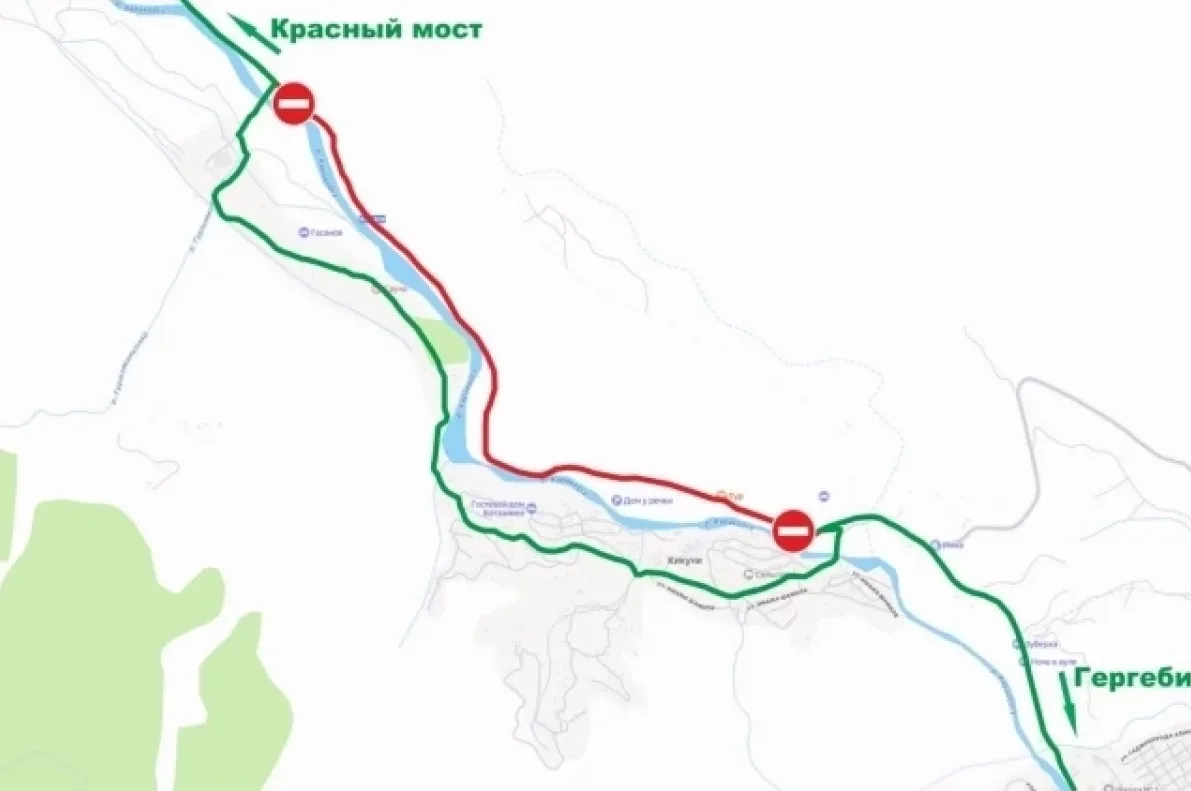 В Дагестане с 8 сентября на пять дней закрывают дорогу к трём районам