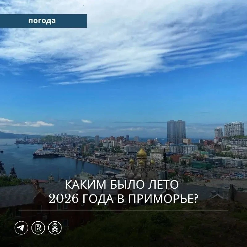 🌡️ Лето в Приморье было влажным, но преимущественно теплым