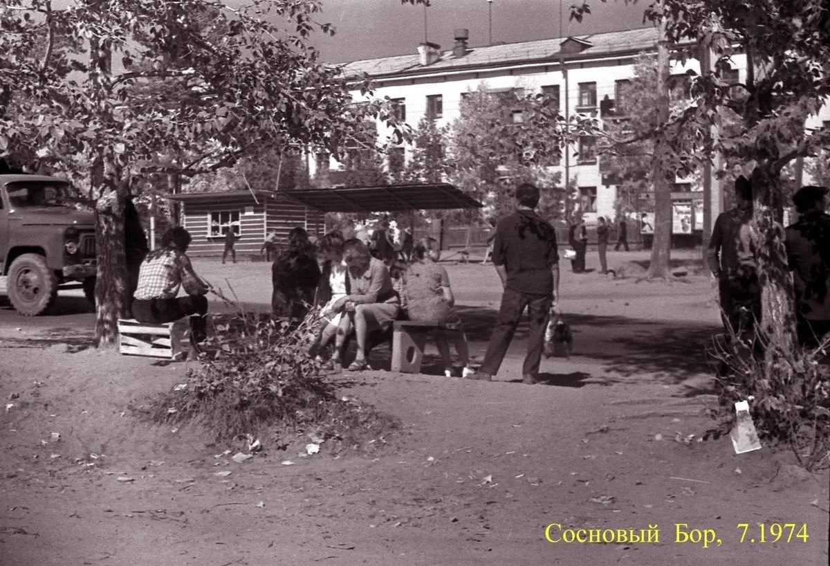🚏 Остановка в Сосновом Бору. Лето 1974 года.