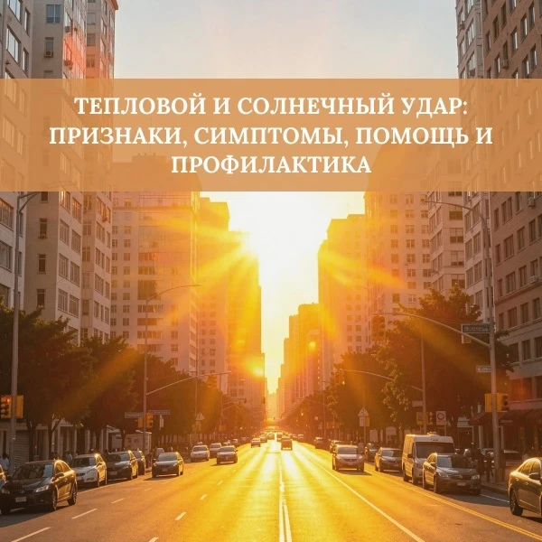В жаркие летние дни возрастает риск получения теплового или солнечного удара, которые несут для здор